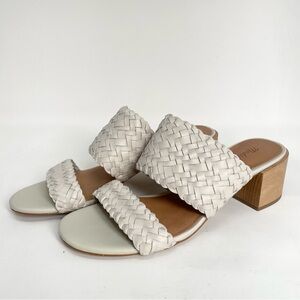 Madewell The Kiera Mule Sandals in Woven Leather